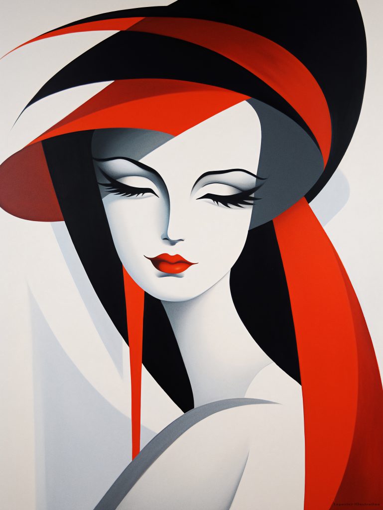 Portrait Élégant de Femme