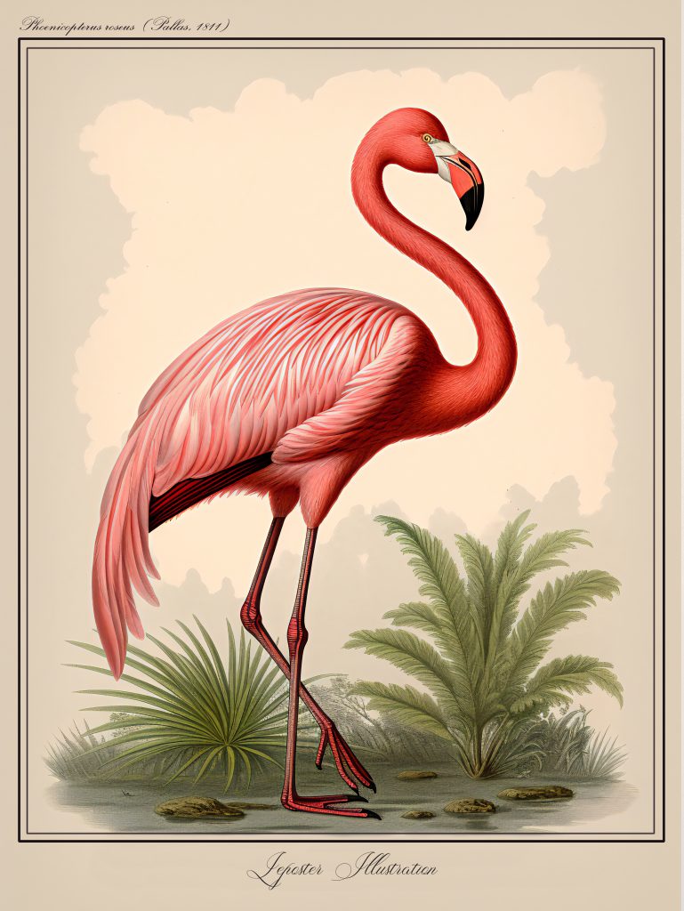 Phoenicopterus Roseus : Le Flamant Rose
