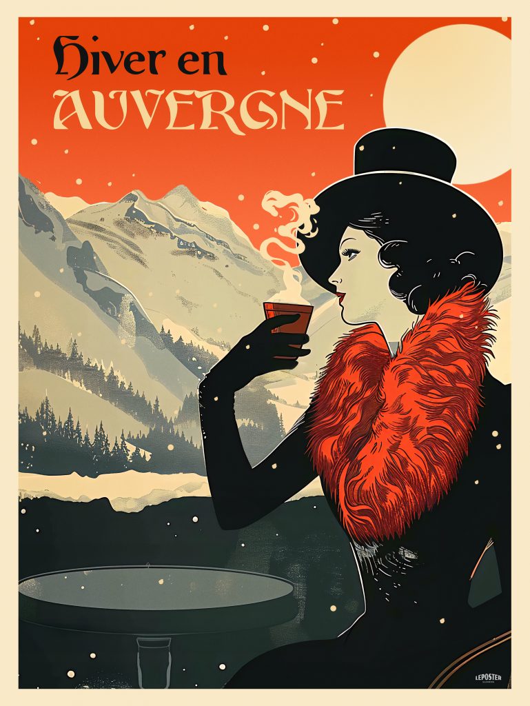 Hiver – Auvergne – Style Art Nouveau