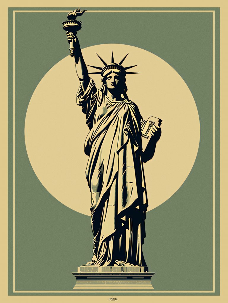 New York Minimalist – Statue de la Liberté