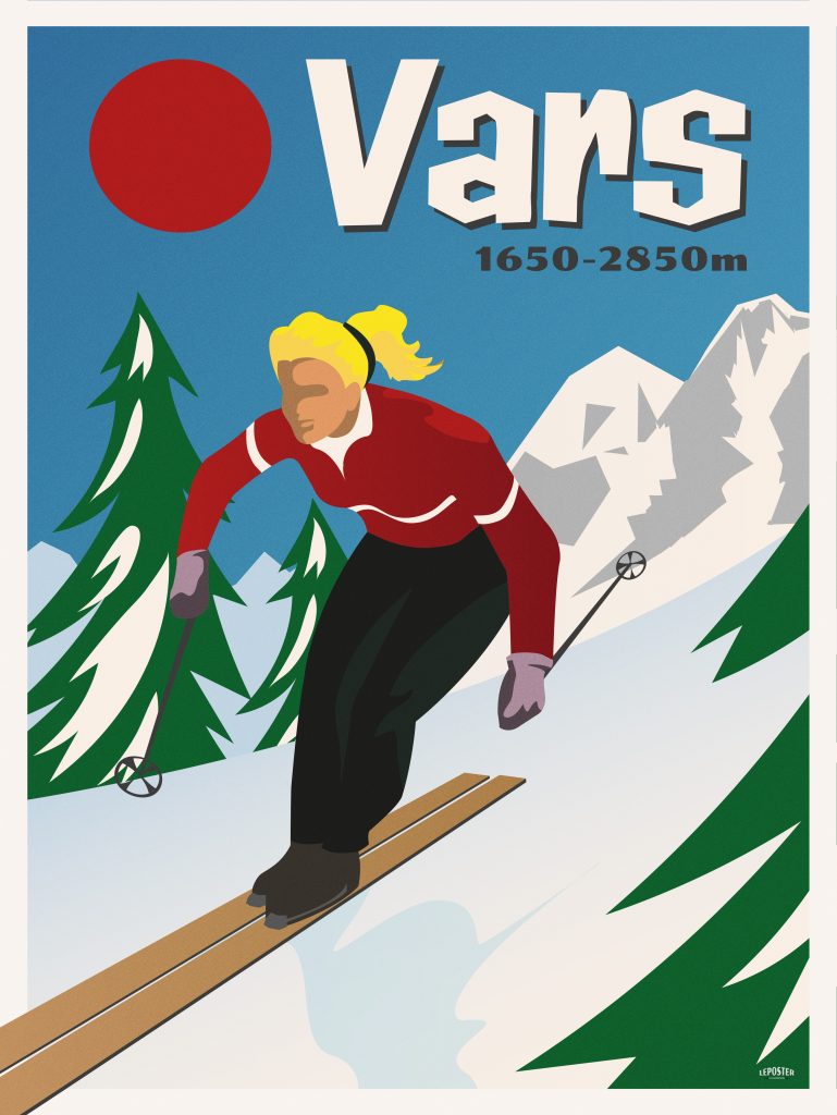La skieuse de Vars