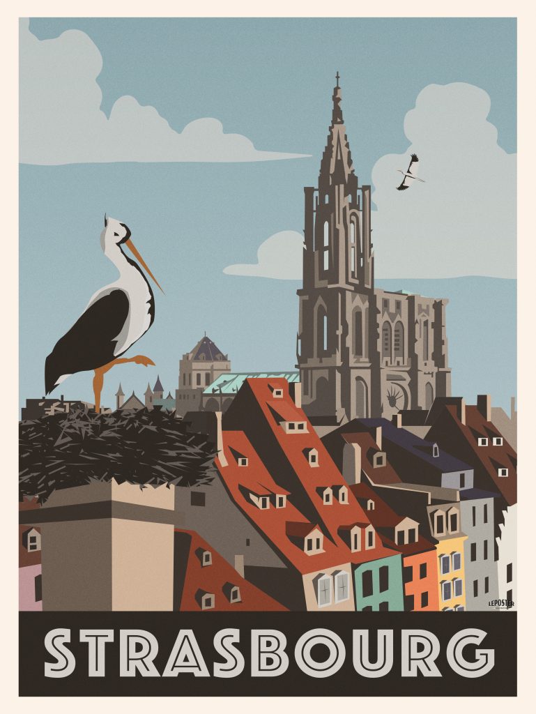 Ville de Strasbourg et Cigogne