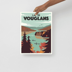 Poster illustré original format 30x40 cm pour la revente professionnelle