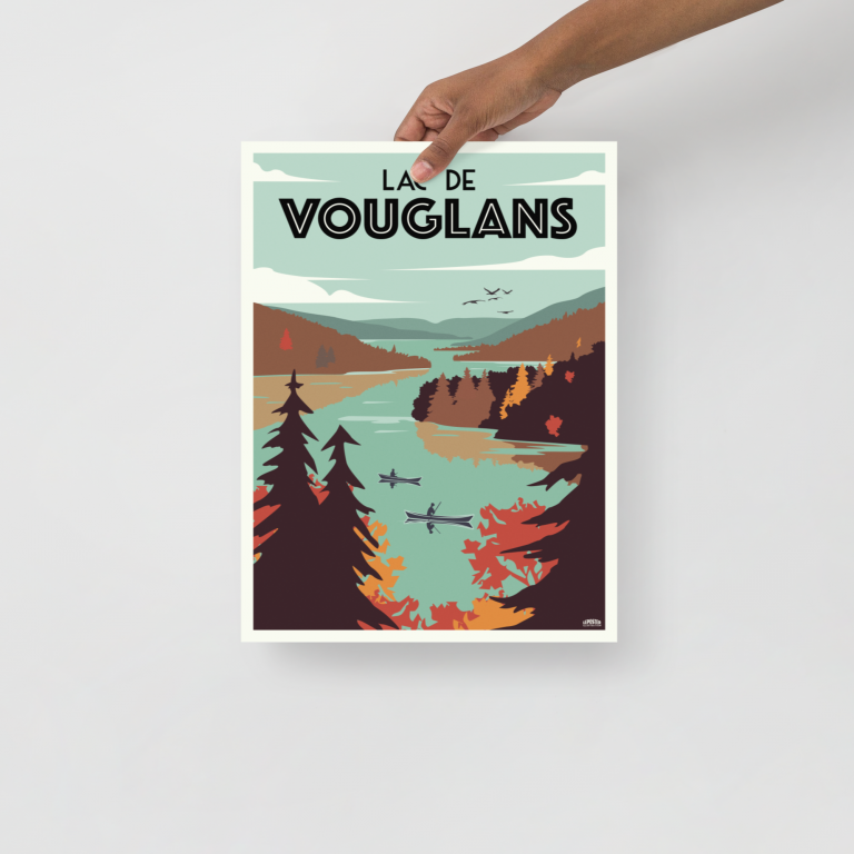 Poster illustré original format 30x40 cm pour la revente professionnelle