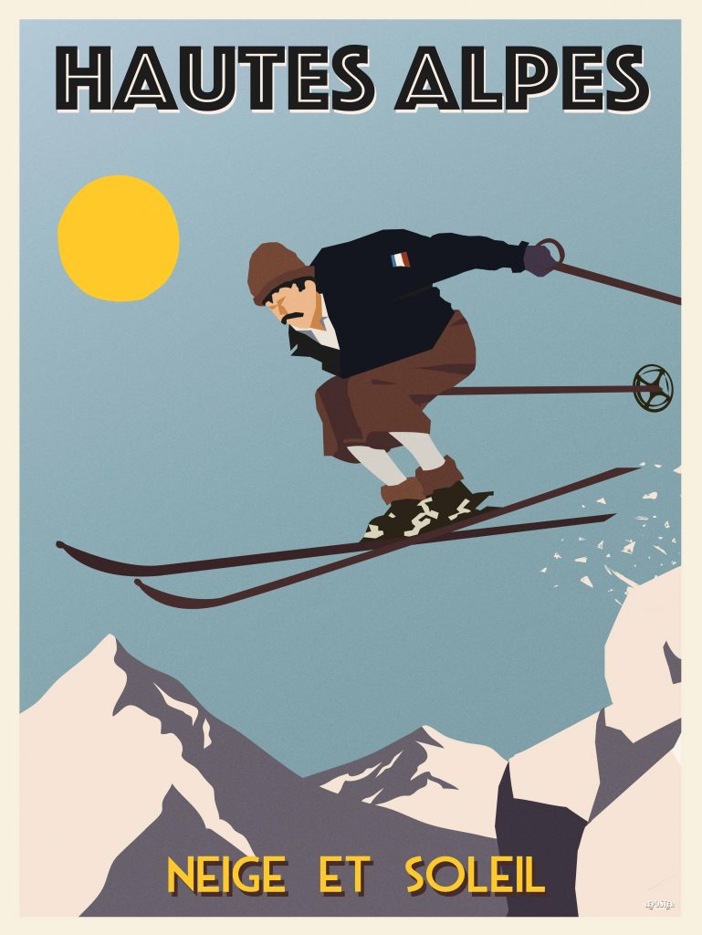 Hautes Alpes ski vintage